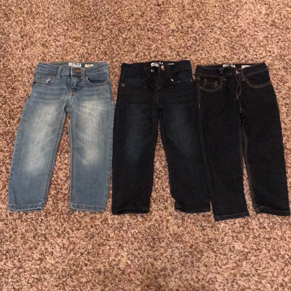 3 prs of Osh Kosh skinny jeans!